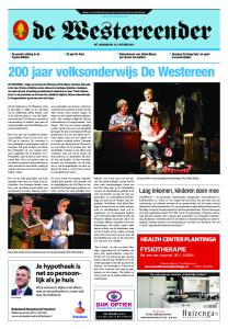 NIEUWS- EN ADVERTENTIEBLAD VOOR DE WESTEREEN EN OMSTREKEN