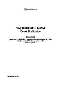 Nový závod BBH Tsuchiya České Budějovice