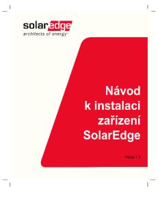 O příručce Návod k instalaci zařízení SolarEdge