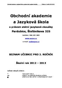 Obchodní akademie a Jazyková škola