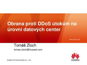 Obrana proti DDoS útokům na úrovni datových center