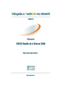 OECD Health at a Glance 2009