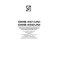 OMB 451UNI OMB 452UNI