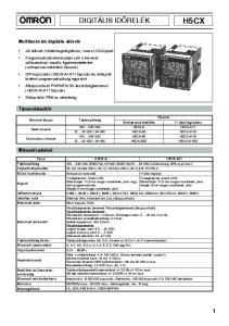 OMRON DIGITÁLIS IDÕRELÉK H5CX
