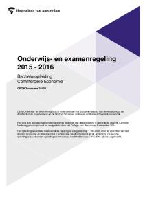 Onderwijs- en examenregeling