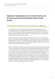 Openbare raadpleging over de modernisering van de btw bij grensoverschrijdende elektronische handel