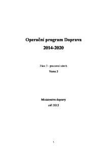 Operační program Doprava