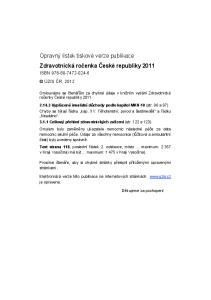 Opravný lístek tiskové verze publikace Zdravotnická ro enka eské republiky 2011