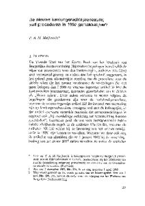 P. A. M. Meijknecht* 1. INLEIDING De Tweede Titel van het Eerste Boek van het Wetboek