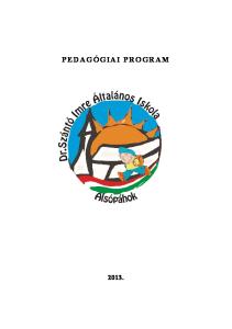 PEDAGÓGIAI PROGRAM 2013