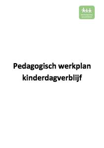 Pedagogisch werkplan kinderdagverblijf