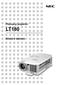 Přenosný projektor LT180. Návod k obsluze