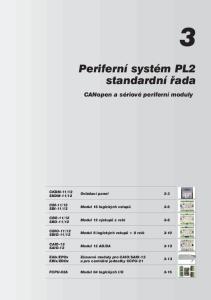 Periferní systém PL2 standardní řada