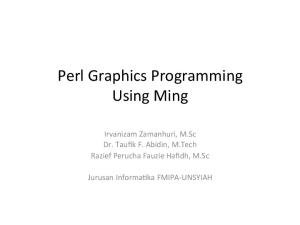 Perl Graphics Programming Using Ming