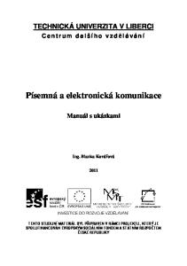 Písemná a elektronická komunikace