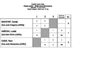 Pl. NOVOTNÝ, Tomáš. VAŠÍČEK, Lukáš. CHÁB, Tibor. Ceský svaz juda. [Cze Judo Dragons (JDRG)] [Cze Ddm Děčín (JUDE)] [Cze Judo Neratovice (JUNE)]