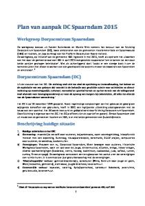 Plan van aanpak DC Spaarndam 2015