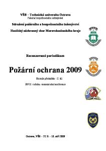 Požární ochrana 2009