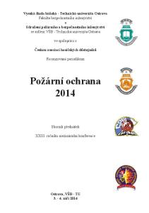 Požární ochrana 2014