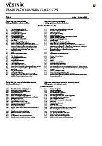 Praha - 6. února INID Codes for the identification of bibliographic data of technical solutions (Standard WIPO ST. 9 a ST