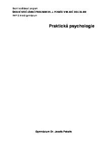 Praktická psychologie