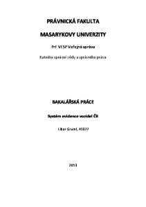 PRÁVNICKÁ FAKULTA MASARYKOVY UNIVERZITY