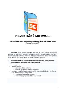 PREZENTAČNÍ SOFTWARE