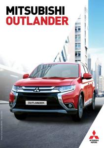 Prijzen en specificaties MY januari mitsubishi Outlander