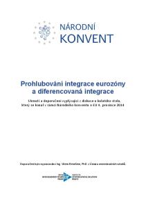 Prohlubování integrace eurozóny a diferencovaná integrace