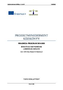 PROJEKTMENEDZSMENT KÉZIKÖNYV