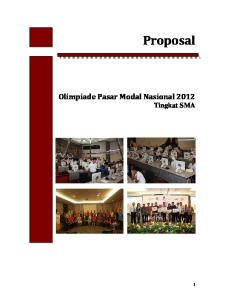 Proposal. Olimpiade Pasar Modal Nasional Tingkat SMA