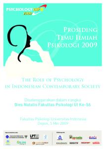 Prosiding Temu Ilmiah Psikologi 2009