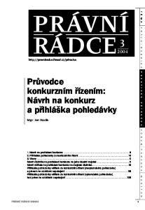 Průvodce konkurzním řízením: Návrh na konkurz a přihláška pohledávky