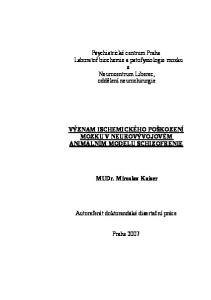 Psychiatrické centrum Praha Laboratoř biochemie a patofyziologie mozku a Neurocentrum Liberec, oddělení neurochirurgie