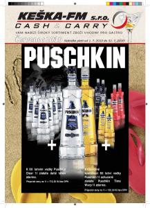 puschkin + + Nabídka pla od do K libovolné kombinaci 6ti lahví vodky Puschkin 1l ochucené získáte Puschkin Time Warp 1l zdarma