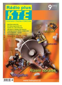 Rádio plus - KTE, magazín elektroniky Vážení čtenáři,