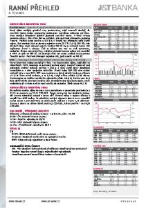RANNÍ PŘEHLED. 6. října 2015