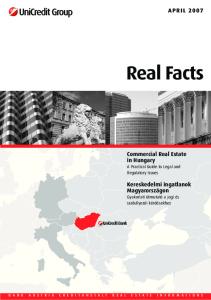 Real Facts APRIL Commercial Real Estate in Hungary A Practical Guide to Legal and Regulatory Issues