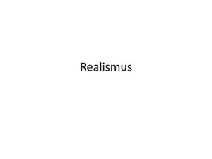 Realismus. Z lat. realis = věčný, skutečný Název se ujal na výstavě fr. malíře Gustava Courbeta Le Réalisme (1855)