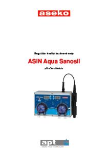 Regulátor kvality bazénové vody. ASIN Aqua Sanosil. příručka uživatele
