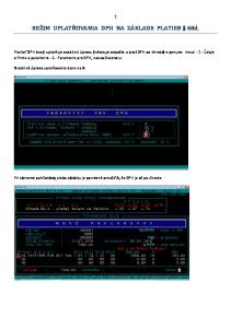REZIM UPLATNOVANIA DPH NA ZAKLADE PLATIEB 68d