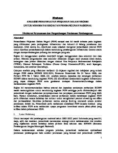 Ringkasan ANALISIS PEMANFAATAN PINJAMAN DALAM NEGERI UNTUK MEMBIAYAI KEGIATAN PEMBANGUNAN NASIONAL