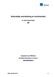 Ruimtelijke ontwikkeling en luchtkwaliteit