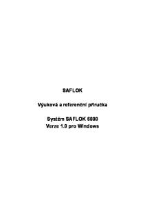 SAFLOK. Výuková a referenční příručka. Systém SAFLOK 6000 Verze 1.0 pro Windows