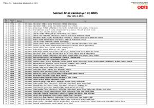 Seznam linek zařazených do ODIS stav k