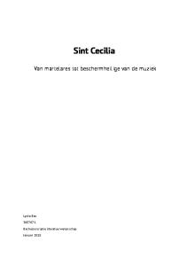 Sint Cecilia. Van martelares tot beschermheilige van de muziek