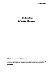 SLO-analyse Bij de tijd - Malmberg