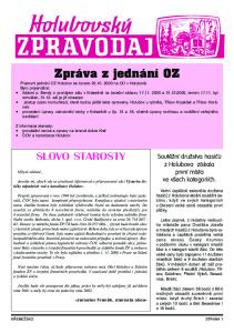 SLOVO STAROSTY. Zpr va z jedn nì OZ. z Holubova získala první místa ve všech kategoriích