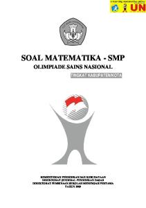 SOAL MATEMATIKA - SMP