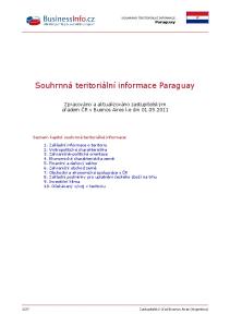 Souhrnná teritoriální informace Paraguay